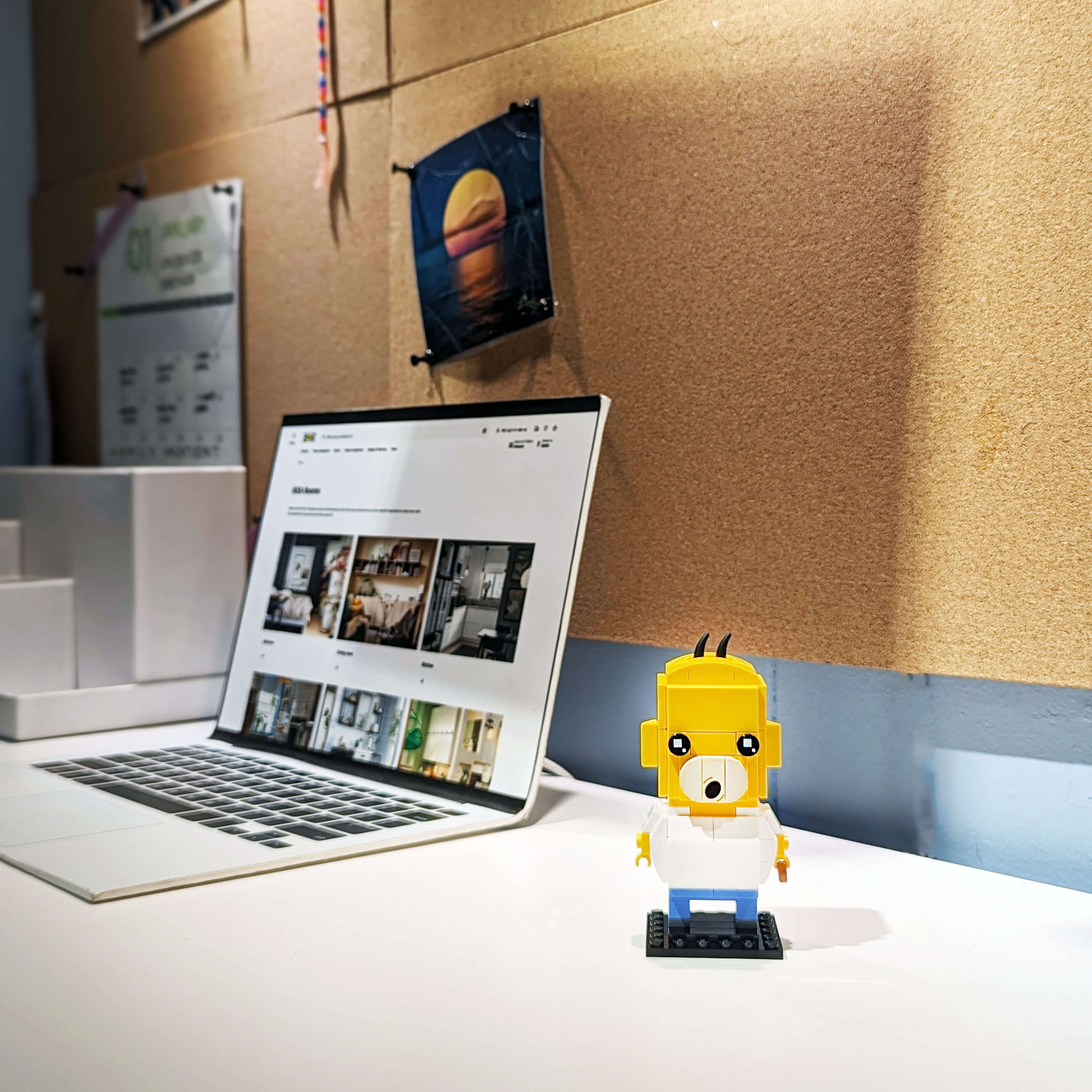 Homer Brick Head - Custom Build Set - Made Using LEGO® Parts